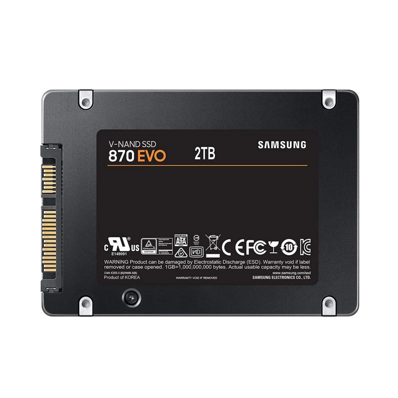 Samsung 870 EVO 2.5" SATA 2TB 固態硬碟, MZ-77E2T0BW固態硬碟